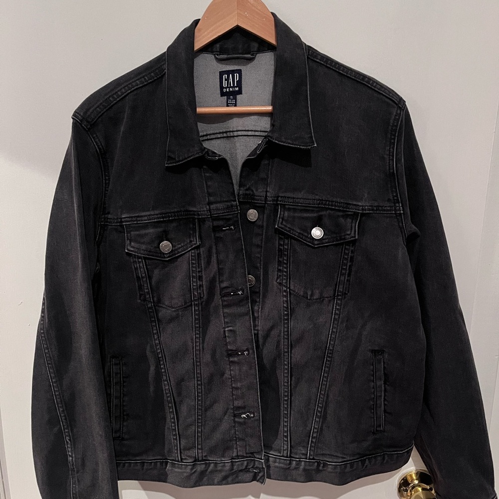 GAP Jean Jacket, washed black, size XL